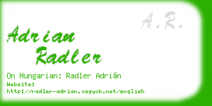 adrian radler business card