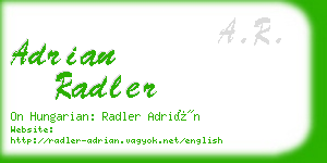 adrian radler business card